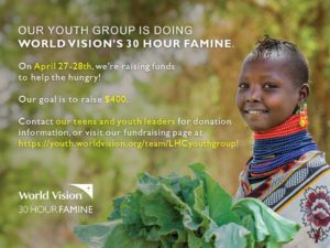 Teen 30 Hr Famine April 27th-28th